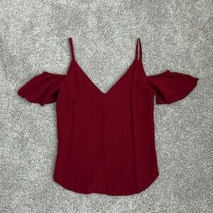 A.L.C. Dressy Red Blouse Top - Size 2